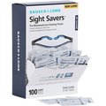 Bausch + Lomb Pre-Moistened Lens Cleaning Tissues, Sight Savers, Anti-Static, Individually Wrapped, Pack 100 BAL8574GM